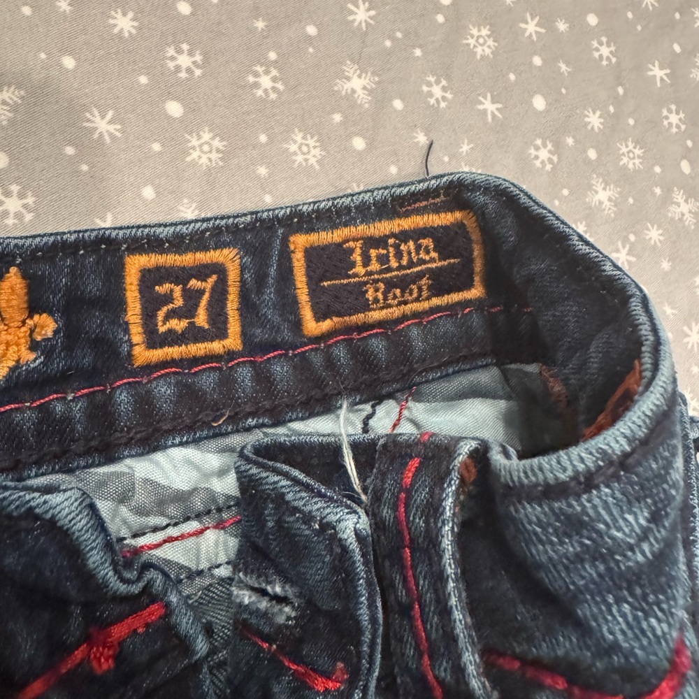 Rock Revival Dark Blue Boot Cut Jeans Irina sz 27